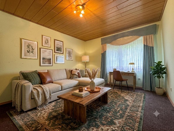 Wohnzimmer / Schlafzimmer Erdgeschosswohnung Bad Oeynhausen