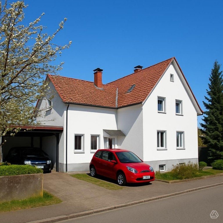 Vorderansicht Porta Westfalica Zweifamilienhaus Charmante Wohnung in ruhiger Sackgassenlage