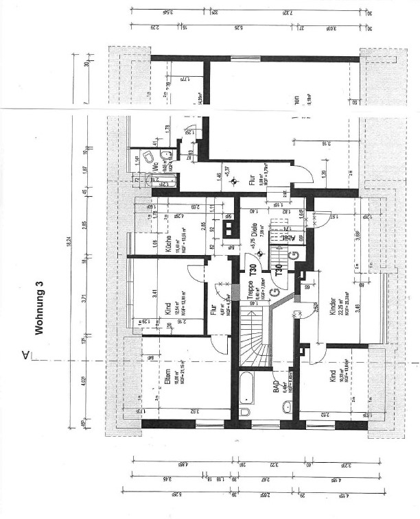Grundriss Wohnung Dachgeschosswohnung Herford