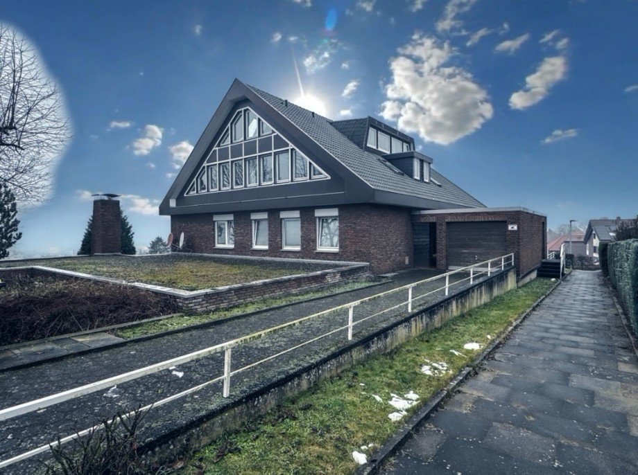 Ansicht Berggarten Erdgeschosswohnung Vlotho