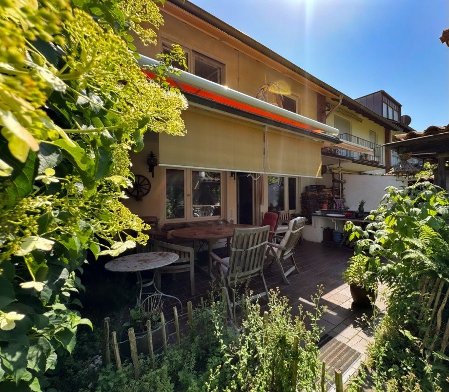 Blick auf die Terrasse Reihenendhaus Bad Oeynhausen