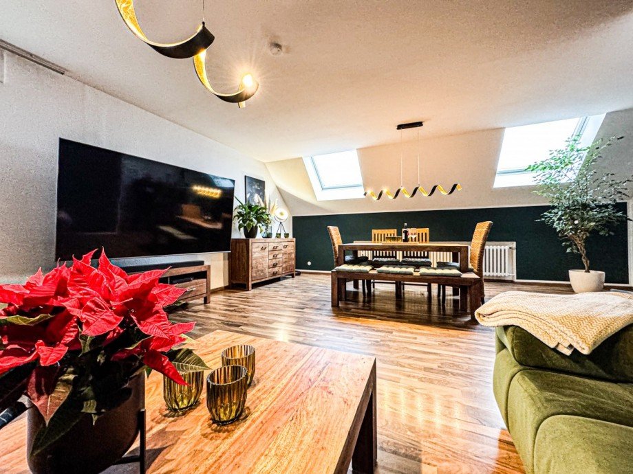 Wohnzimmer Dachgeschosswohnung Herford