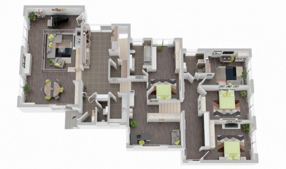 Erdgeschoss - Obergeschoss Einfamilienhaus Bad Oeynhausen