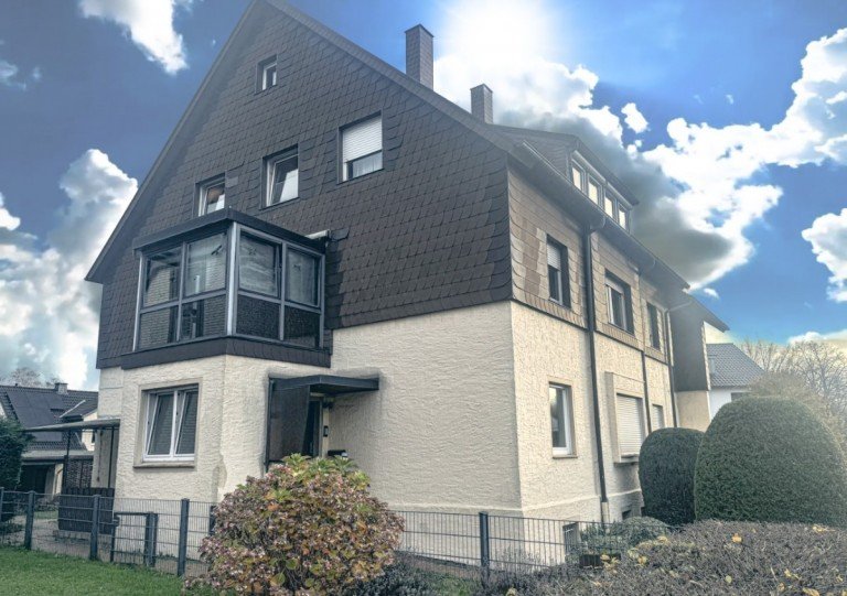 Vorderansicht Herford Dachgeschosswohnung Charmante Dachgeschosswohnung am Stadtrand von Herford