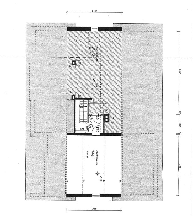 Grundriss Dachboden Dachgeschosswohnung Herford